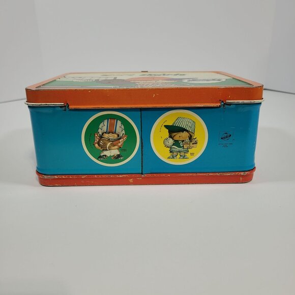 Vintage Sport Skwirts Metal Lunch Box 1972 Jimmy Blooper and Frankie Fumble - Picture 4 of 7